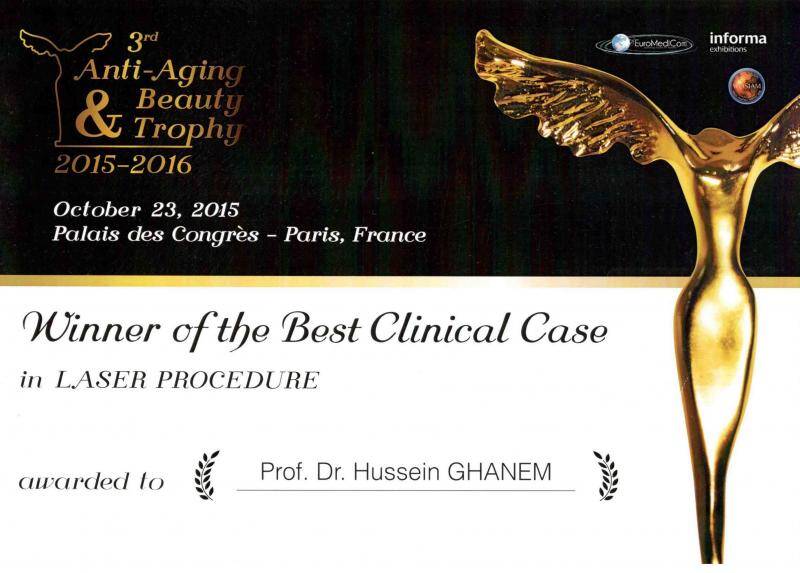 best laser treatment award paris 2015-2016